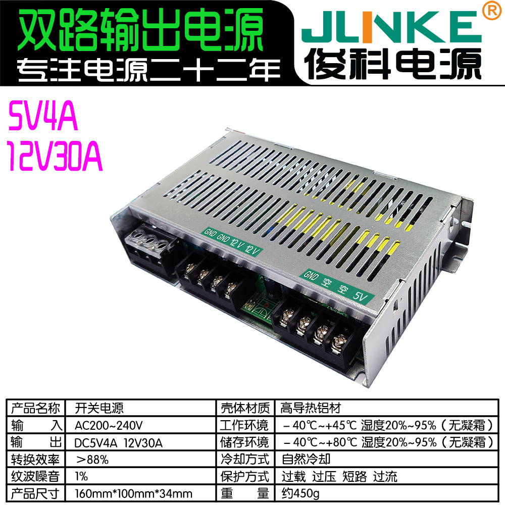 5V4A/12V30A