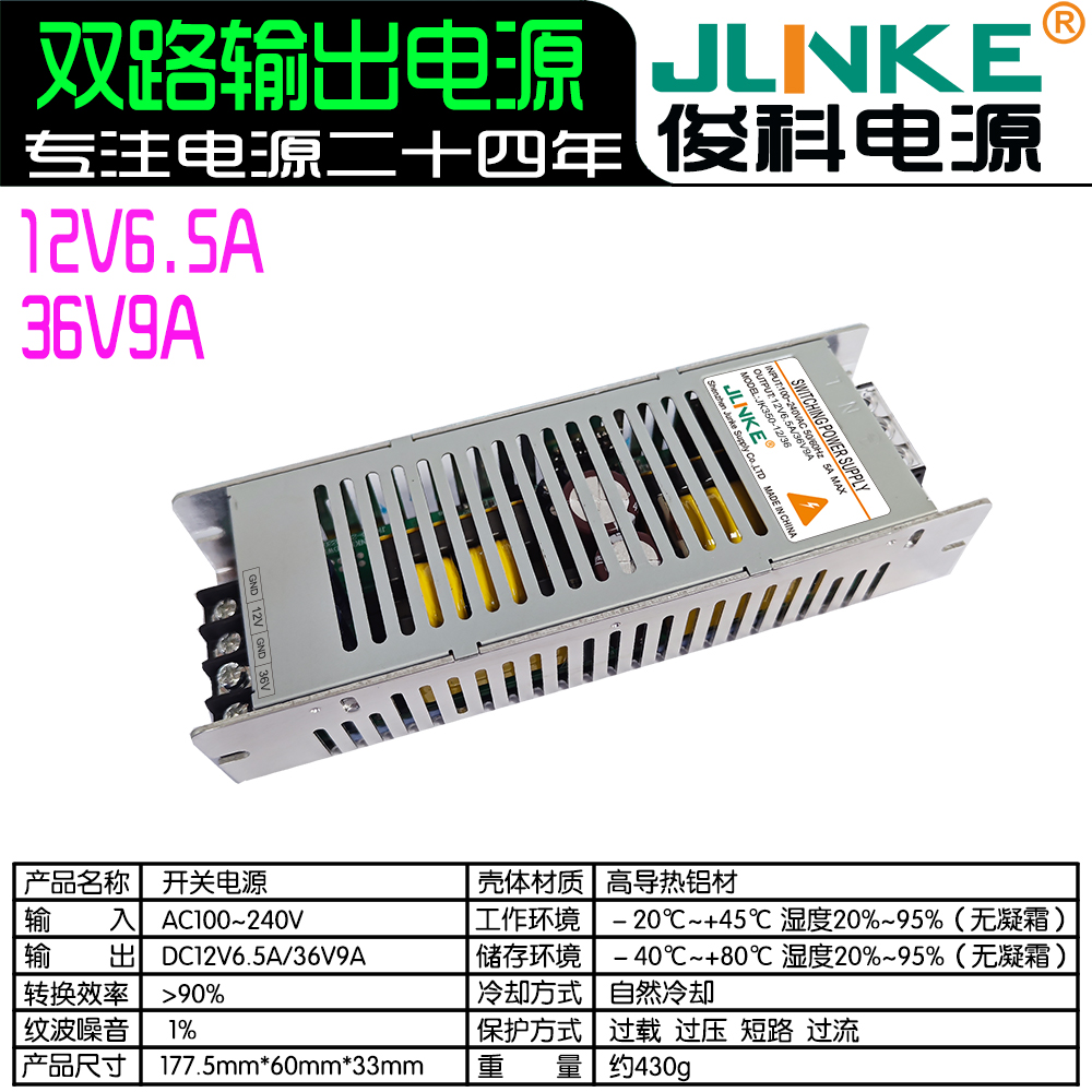 12V6.5A/36V9A